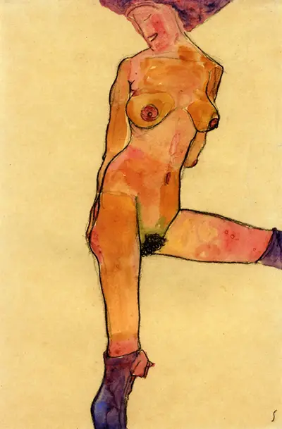 Female Nude Egon Schiele